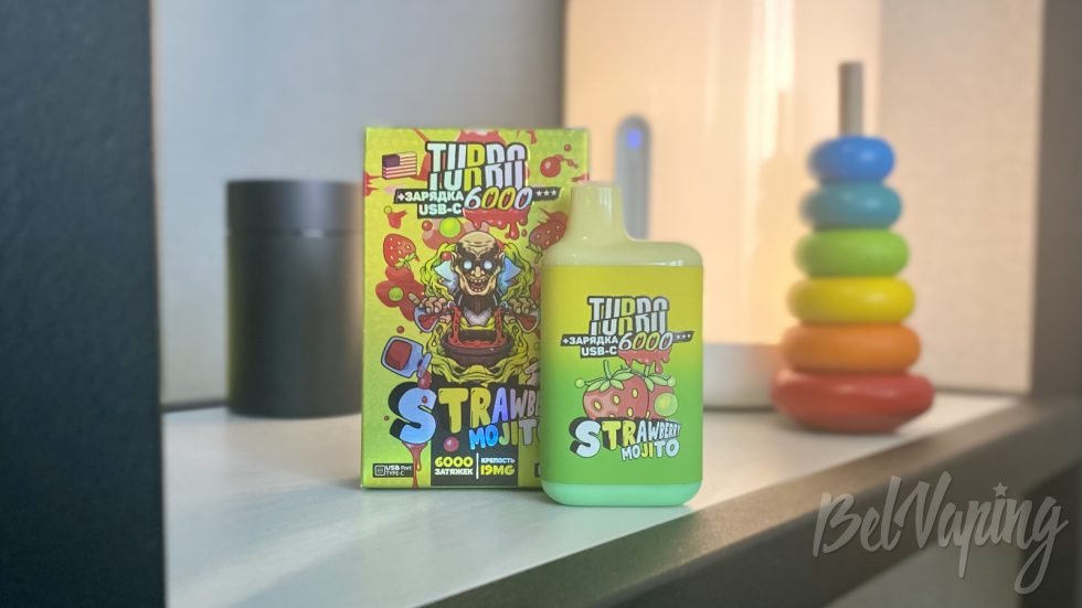 Одноразка Turbo Max 6000 Strawberry Mojito