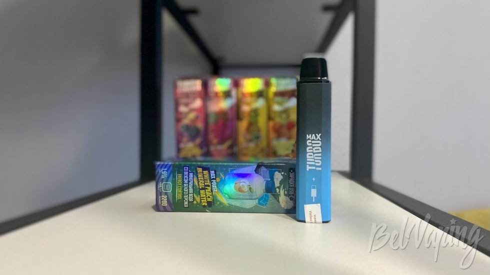 Одноразка Turbo Max White Peach / Mineral Water