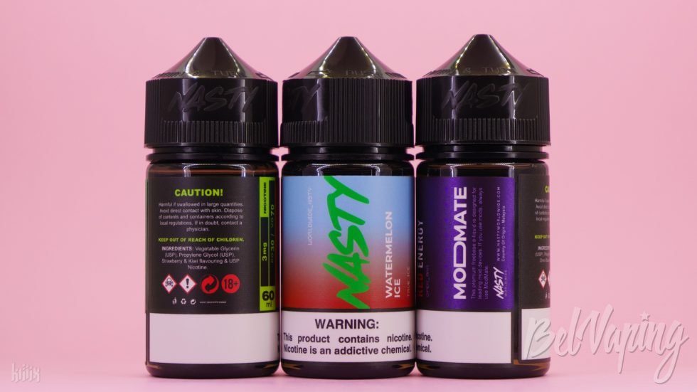 Тара и этикетка жидкости MODMATE от Nasty Juice