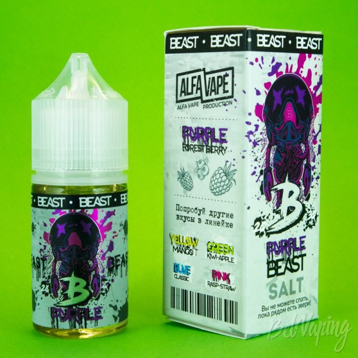 Обзор солевых жидкостей BEAST от AlfaVape - вкус PURPLE