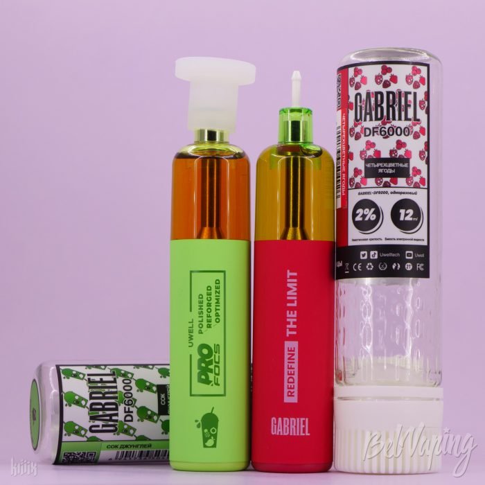 Внешний вид одноразок Gabriel Freedom DF6000 от Uwell