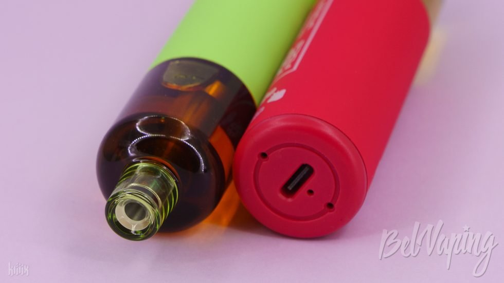 Мундштук и порт зарядки одноразок Gabriel Freedom DF6000 от Uwell
