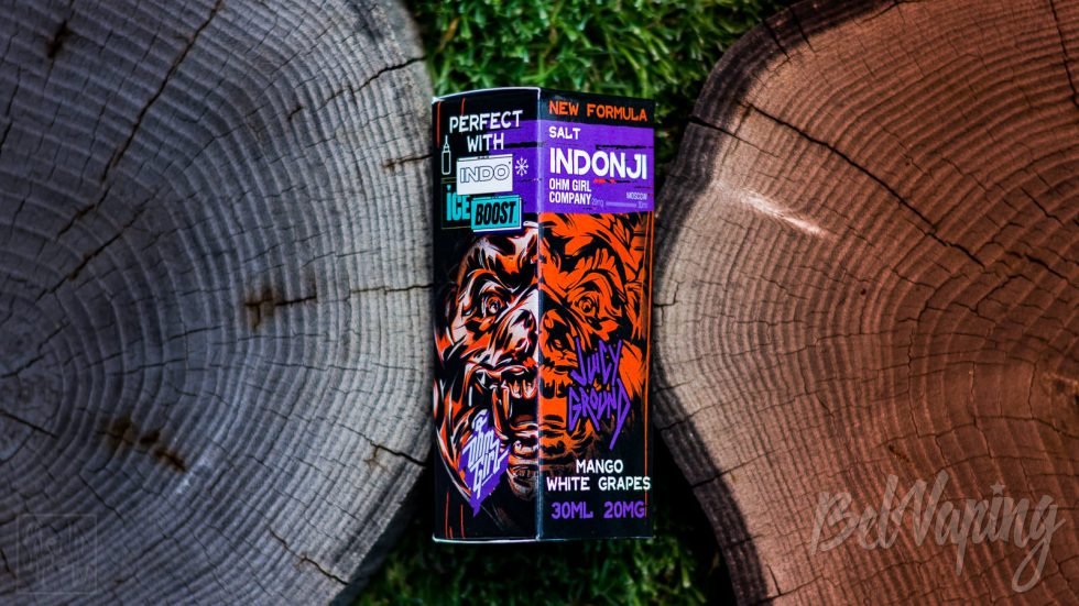 Жидкость Indonji Salt - Juicy Ground Mango White Grapes