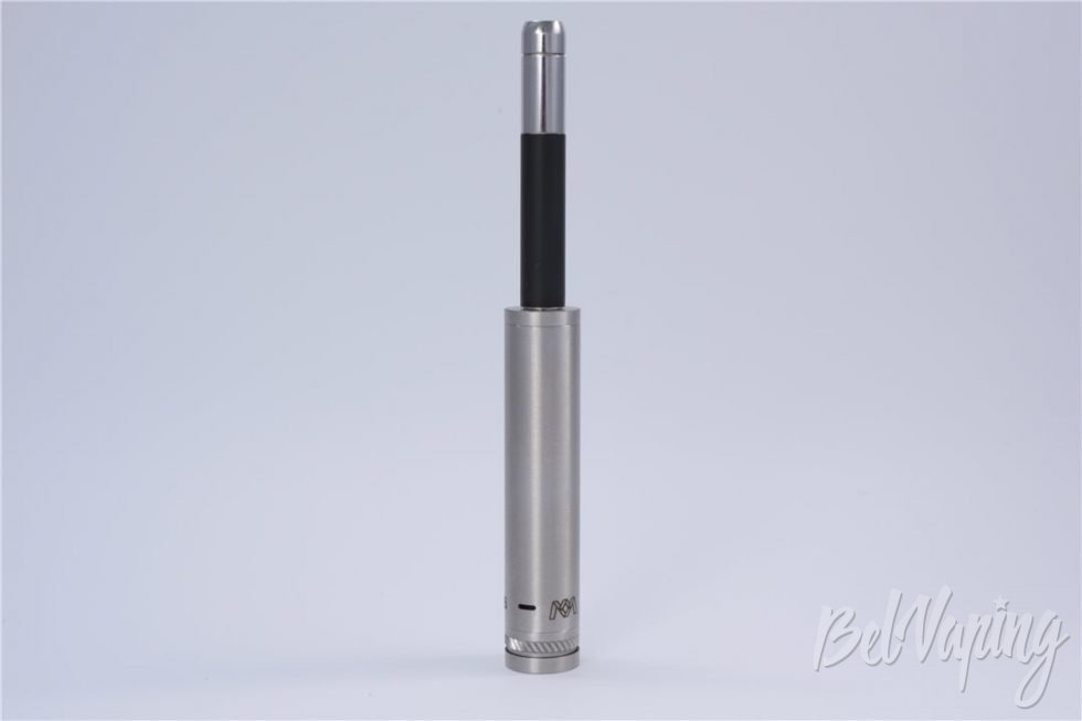 Механический мод TEMON от Metal Madness Vapors - внешний вид с испарителем