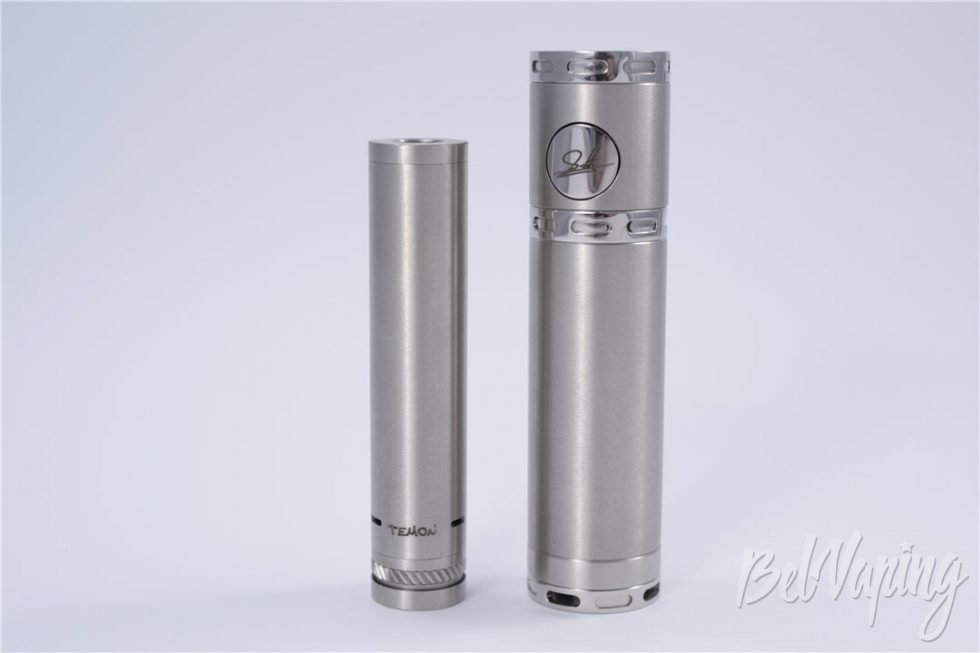 Механический мод TEMON от Metal Madness Vapors - сравнение с мехмодом на 18650