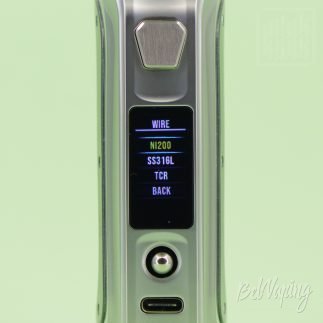 Настройки термоконтроль SXmini SL Class V2 Box Mod