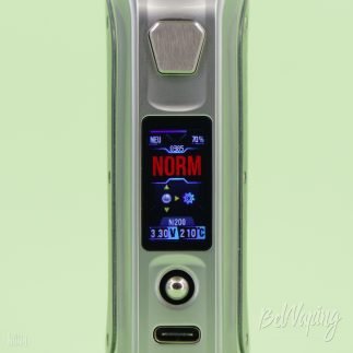 Настройка температуры SXmini SL Class V2 Box Mod в режиме термоконтроля
