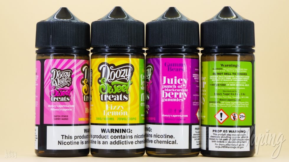 Тара и этикетка жидкости Doozy Sweet Treats