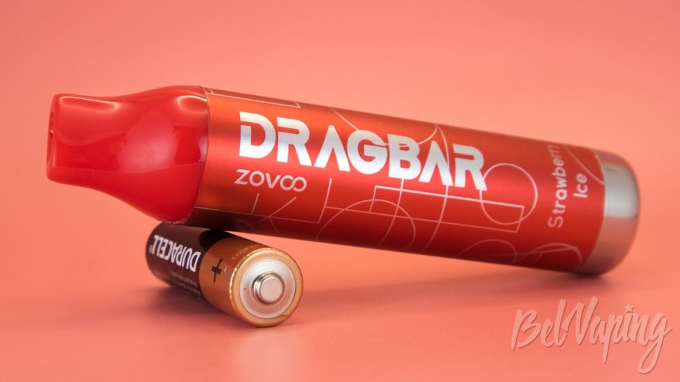 Обзор одноразок DRAGBAR 5000C от Zovoo - вкус STRAWBERRY ICE