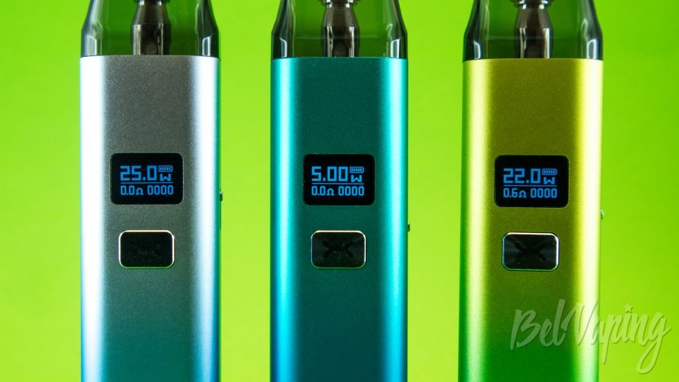 Обзор пода XLIM (1,5) от OXVA - управление и отображение информации