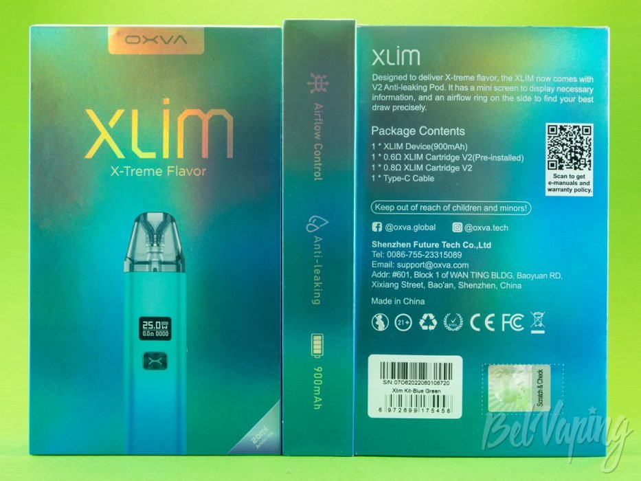 Обзор пода XLIM (1,5) от OXVA - упаковка