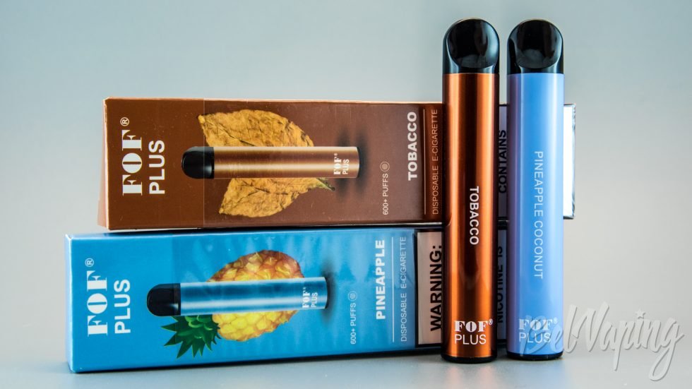 Обзор одноразок FOF PLUS 600 - вкусы PINEAPPLE COCONUT и TOBACCO