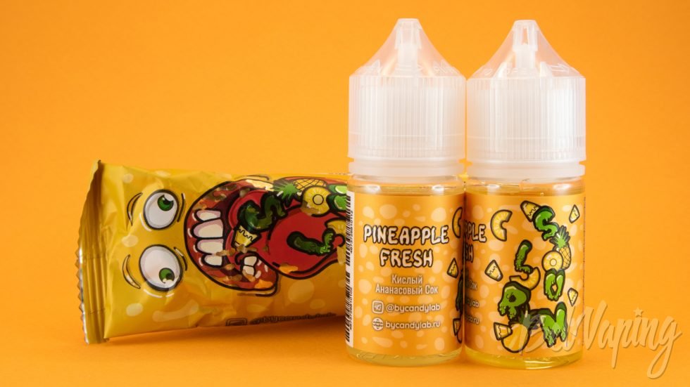 Обзор солевых жидкостей SLURM от CandyLab - вкус PINEAPPLE FRESH