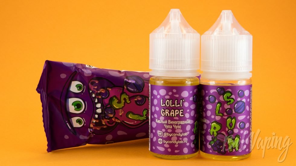 Обзор солевых жидкостей SLURM от CandyLab - вкус LOLLI' GRAPE