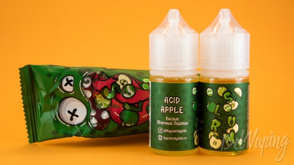 Обзор солевых жидкостей SLURM от CandyLab - вкус ACID APPLE