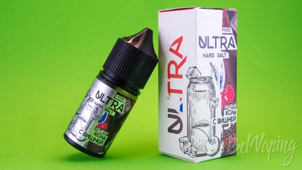 Обзор солевых жидкостей ULTRA WHITE - вкус ЛЕДЯНАЯ КОЛА С ВИШНЕЙ
