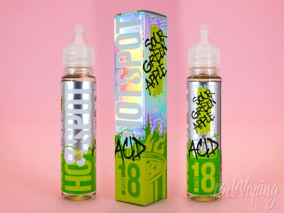 Обзор жидкостей HOTSPOT ACID - вкус SOUR GREEN APPLE