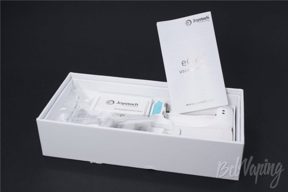 Joyetech eCab. История вейпинга - комплект поставки