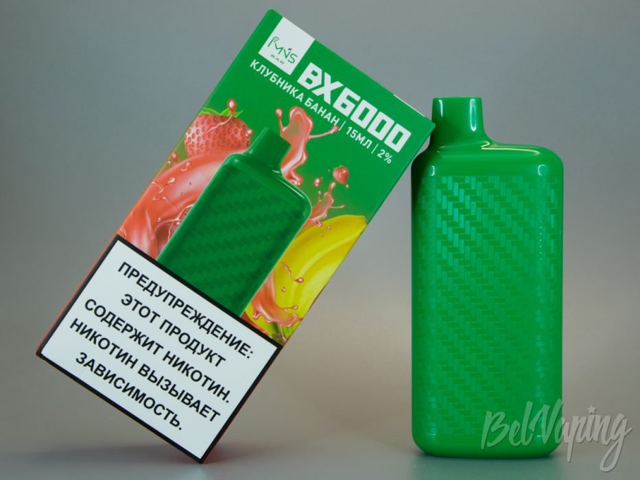 Одноразки IMNS BX6000 вкус - КЛУБНИКА БАНАН