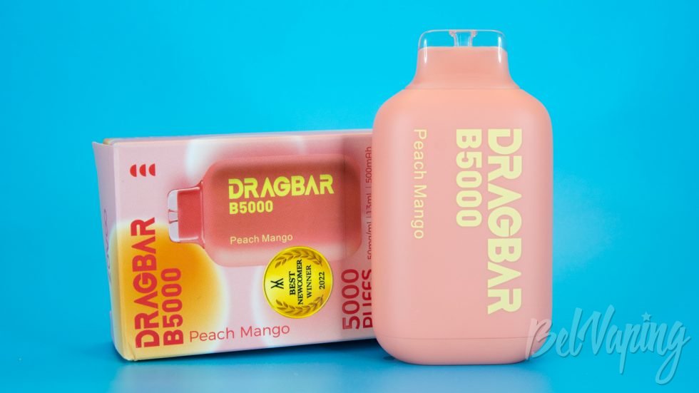 Обзор одноразок DRAGBAR B5000 от Zoovo - вкус PEACH MANGO