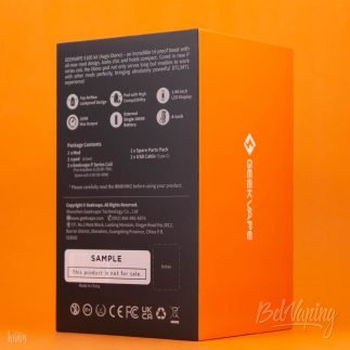 Упаковка набора Geekvape E100 сзади