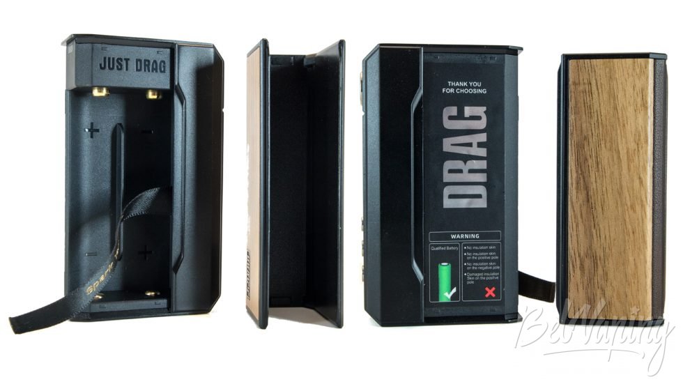 Обзор Voopoo DRAG 4 - батарейный отсек