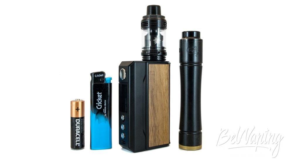Обзор Voopoo DRAG 4 - сравнение размеров