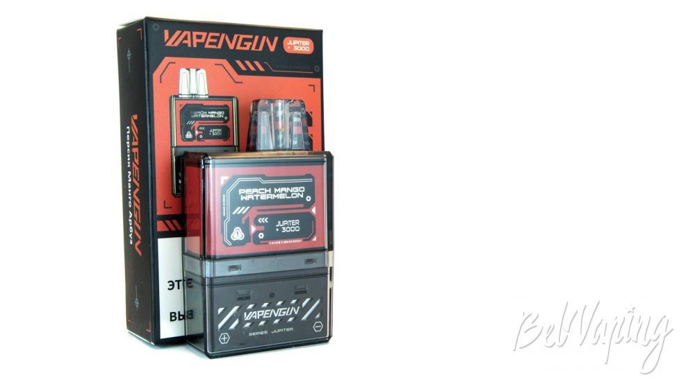 Обзор одноразок VAPENGIN JUPITER 3000 - вкус ПЕРСИК МАНГО АРБУЗ