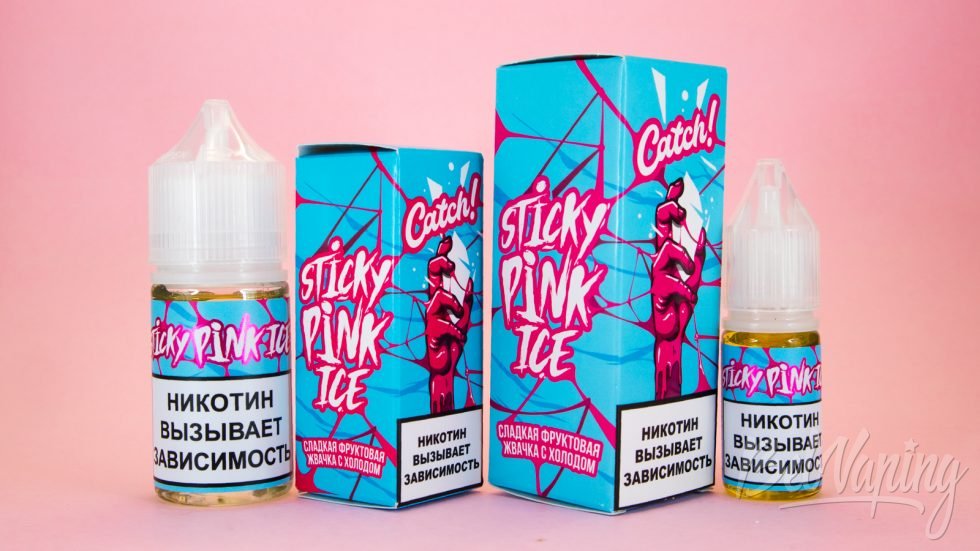 Обзор солевых жидкостей CATCH! от GAS Group - вкус STICKY PINK ICE