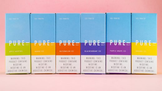 Обзор жидкостей Dinner Lady PURE SALT ICE FRUITS