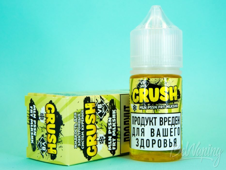 Солевые миксы CRUSH от Giraff и VB Juice - вкус MLN PSSN FRT MLKSHK
