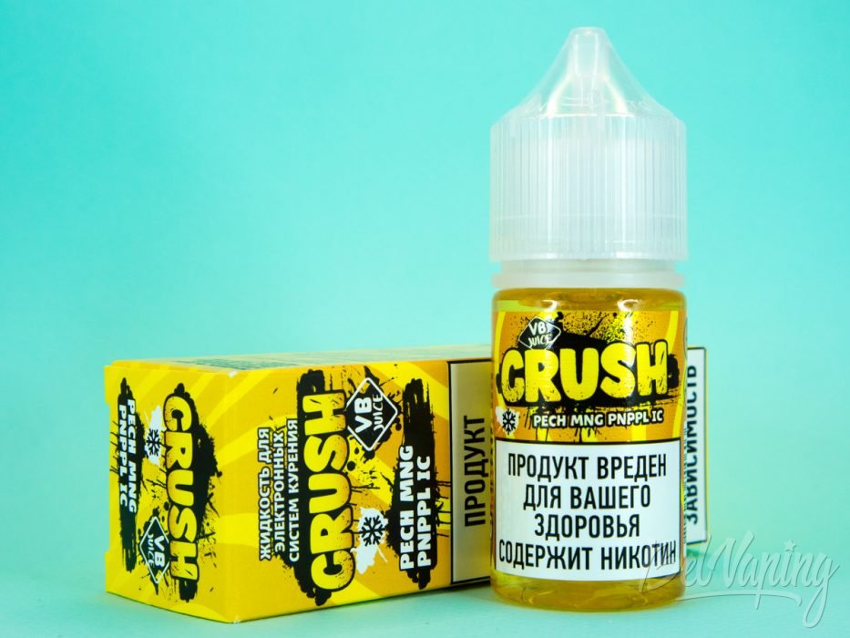 Солевые миксы CRUSH от Giraff и VB Juice - вкус PECH MNG PNPPL IC