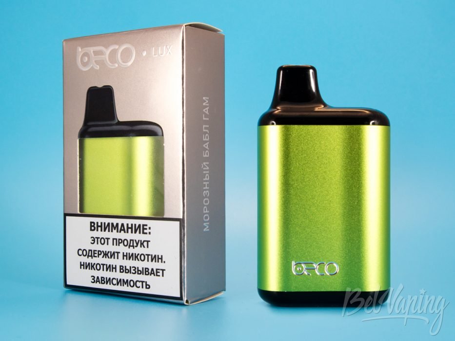 Обзор одноразок BECO LUX 5000 - вкус МОРОЗНЫЙ БАБЛ ГАМ