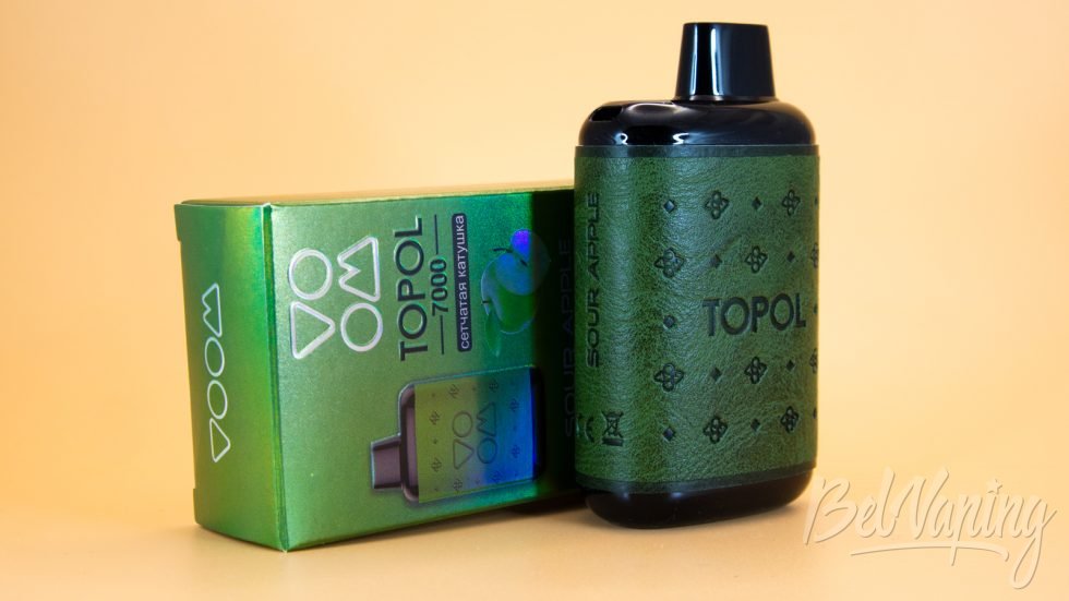 Обзор одноразок TOPOL 7000 - вкус SOUR APPLE