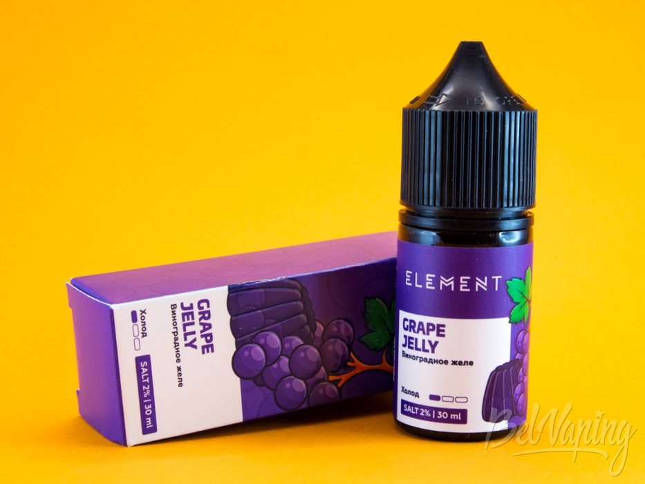 Обзор солевых жидкостей ELEMENT - вкус ВИНОГРАДНОЕ ЖЕЛЕ