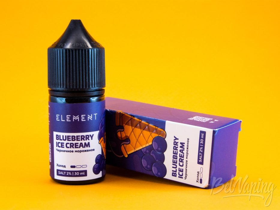 Обзор солевых жидкостей ELEMENT - вкус ЧЕРНИЧНОЕ МОРОЖЕНОЕ