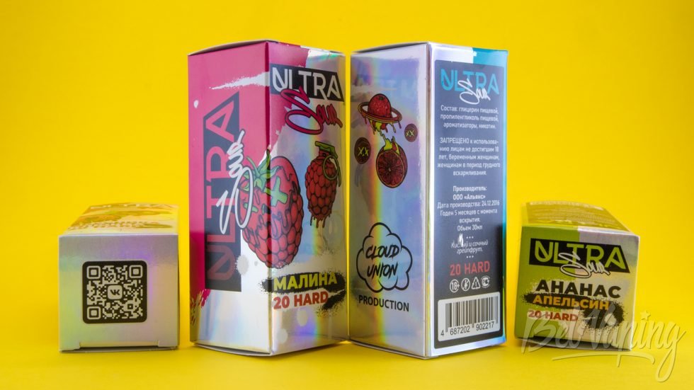 Обзор солевых жидкостей ULTRA SOUR - упаковка