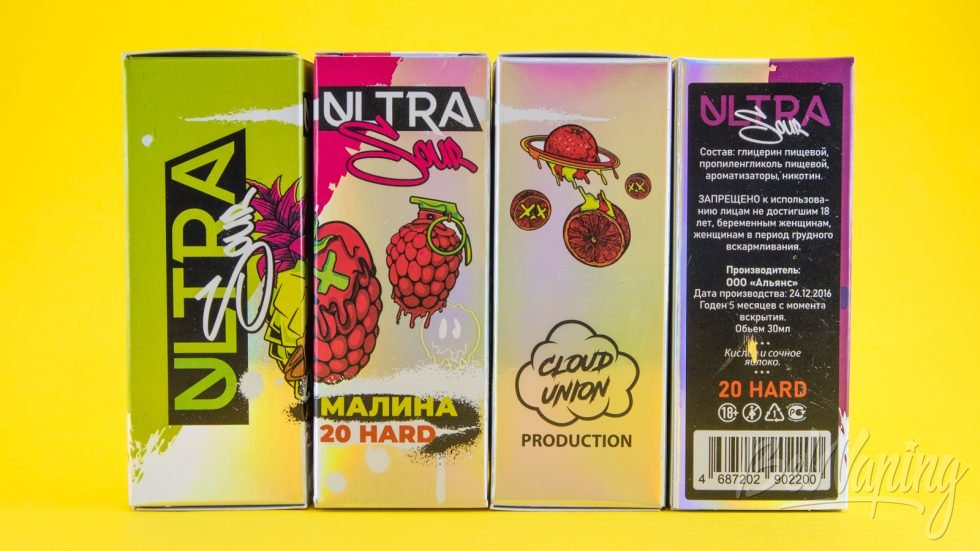 Обзор солевых жидкостей ULTRA SOUR - упаковка