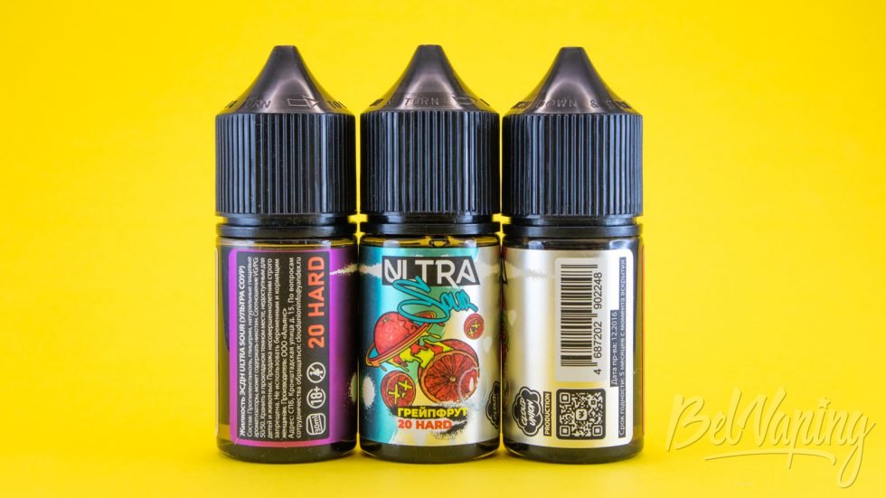 Обзор солевых жидкостей ULTRA SOUR - флаконы и этикетки