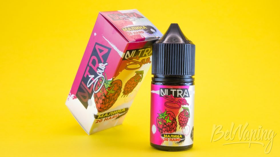 Обзор солевых жидкостей ULTRA SOUR - вкус МАЛИНА