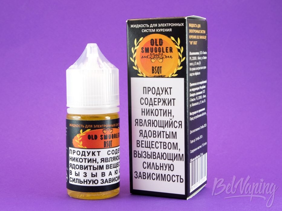 Солевые миксы OLD SMUGGLER от Giraff и VB Juice - вкус BSQT