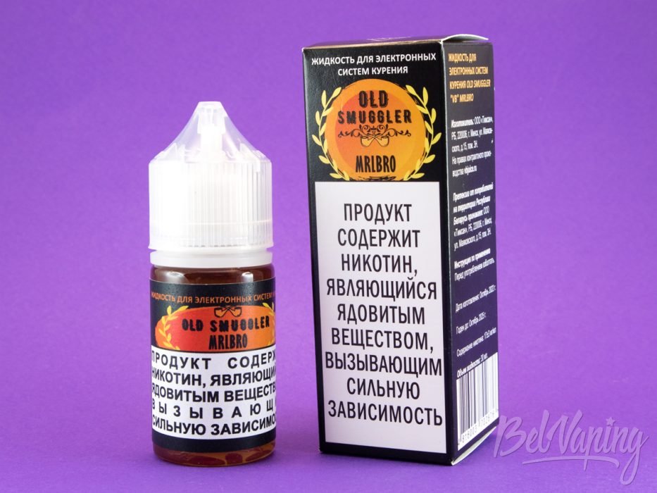 Солевые миксы OLD SMUGGLER от Giraff и VB Juice - вкус MRLBRO