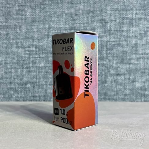 Упаковка картриджа для Tikobar Flex Refillable Pods System спереди