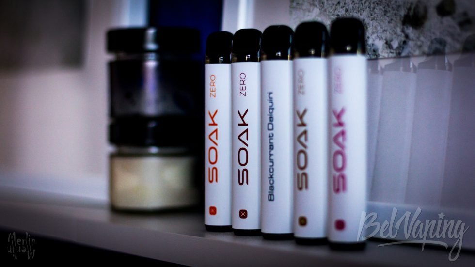 SOAK X ZERO одноразки без никотина вкусы