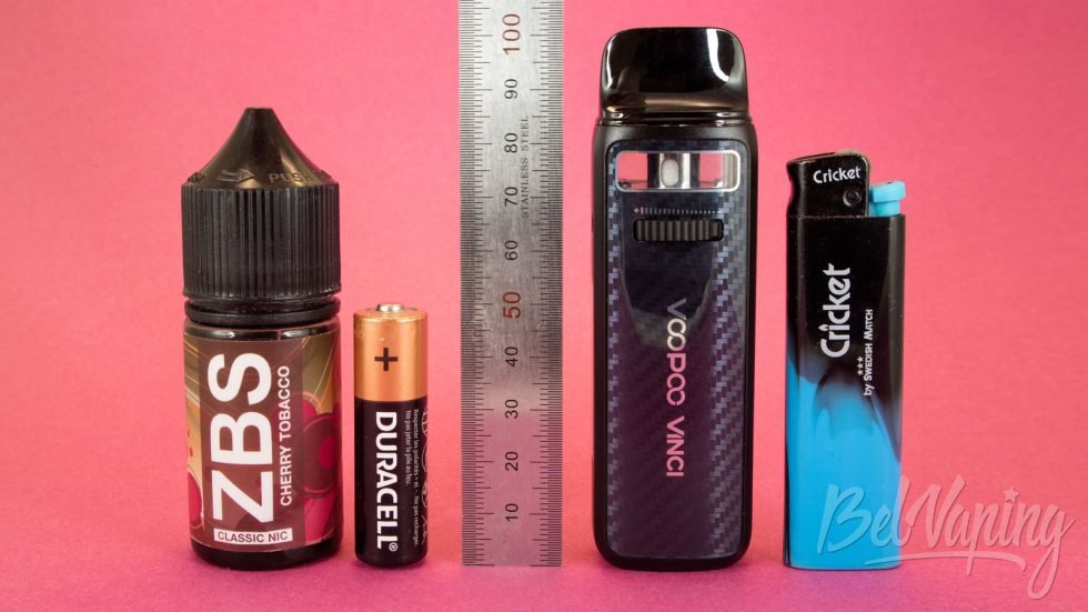 Обзор Voopoo VINCI 3 pod-mod - сравнение размеров