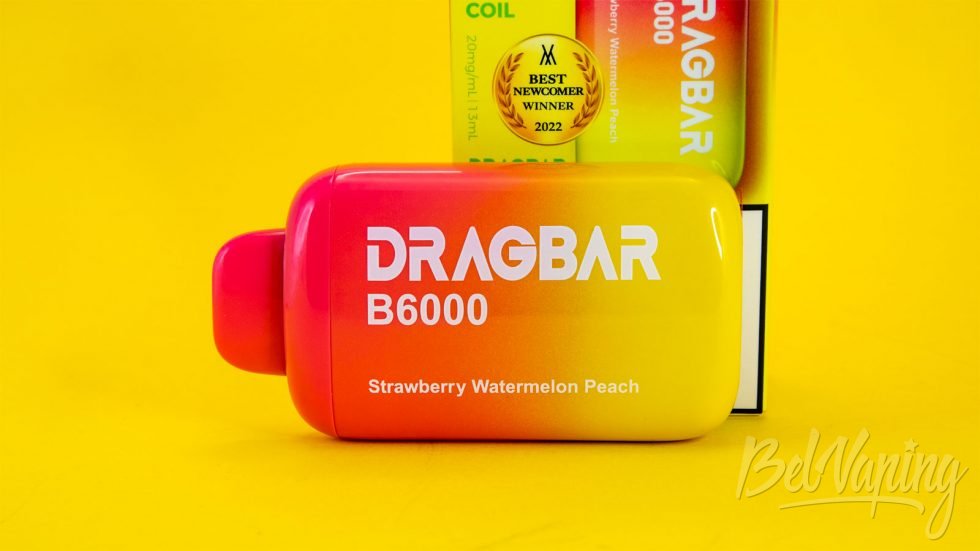 Обзор одноразок DRAGBAR B6000 от Zovoo - вкус STRAWBERRY WATERMELON PEACH