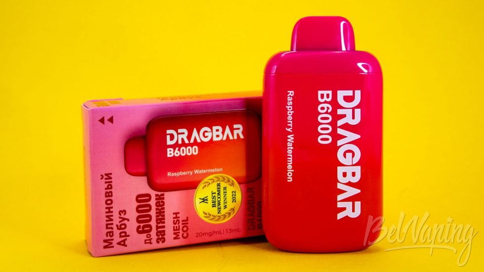 Обзор одноразок DRAGBAR B6000 от Zovoo - вкус RASPBERRY WATERMELON