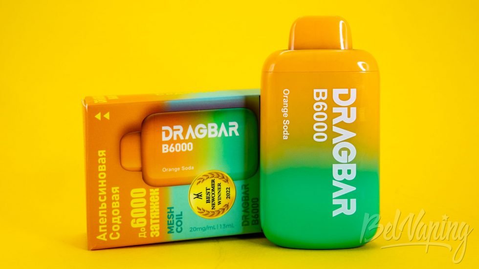 Обзор одноразок DRAGBAR B6000 от Zovoo - вкус ORANGE SODA