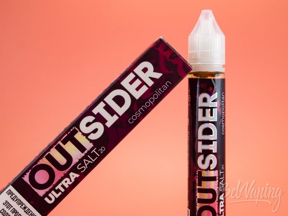 Обзор солевых жидкостей OUTSIDER - вкус COSMOPOLITAN