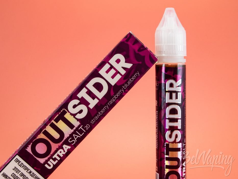 Обзор солевых жидкостей OUTSIDER - вкус STRAWBERRY RASPBERRY BLUEBERRY
